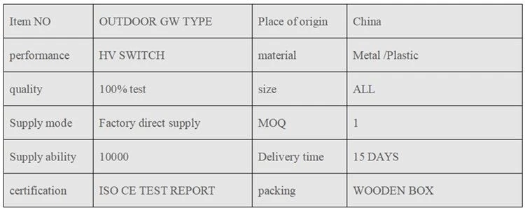 Indoor Isolation Switch