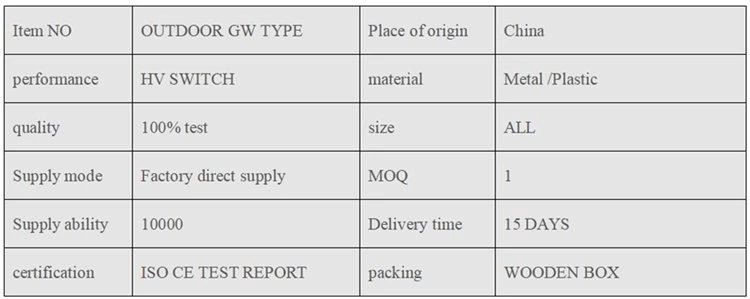 High Voltage Isolation Switch
