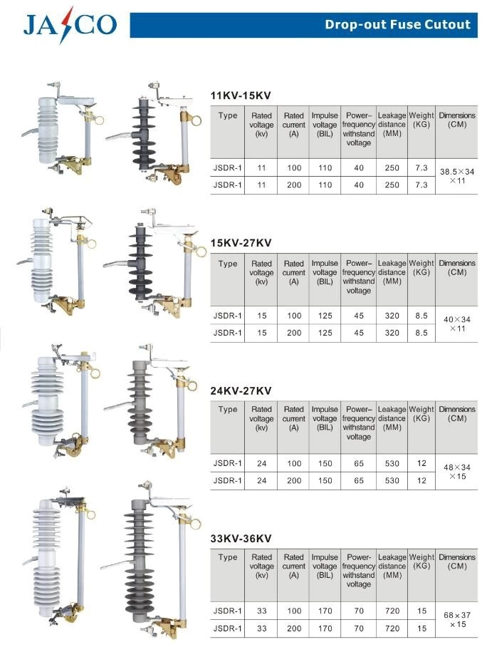 Silicon Rubber Drop Out Fuse Cutout