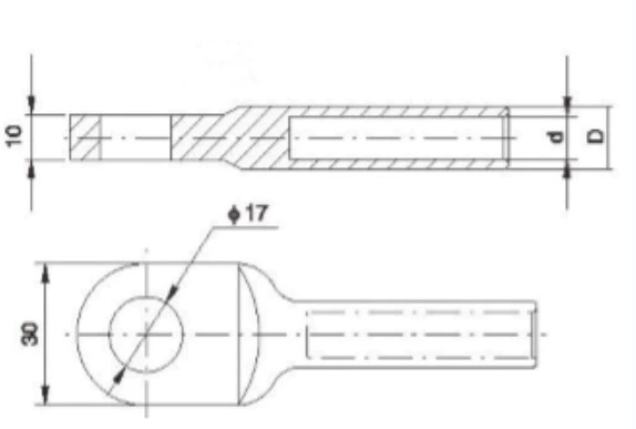 DTL-C Bimetal Cable Lug With Standard Size